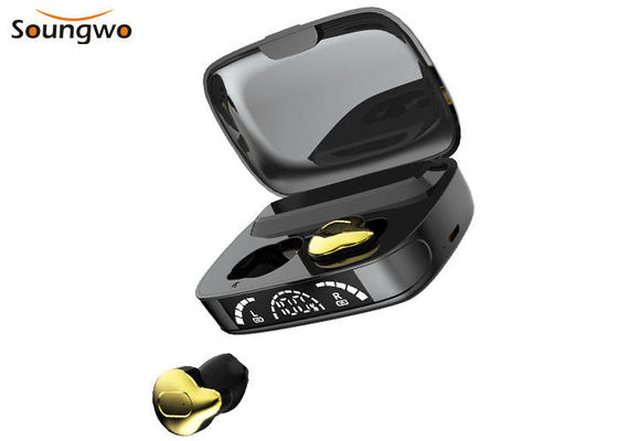 Âm trầm mạnh mẽ Tai nghe không dây chống nước Màn hình LED HD Tự động ghép nối